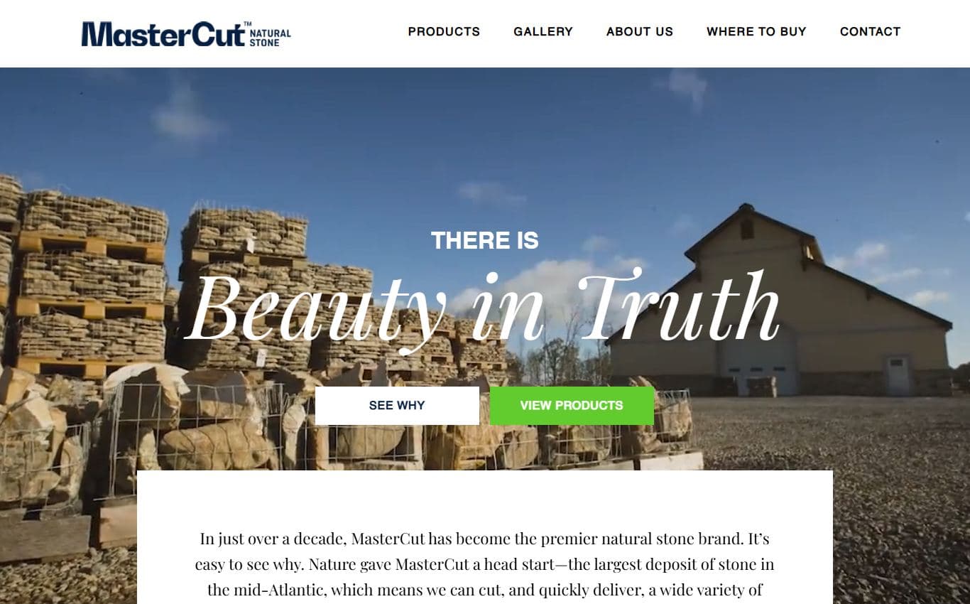 Screenshot of MasterCut Natural Stone